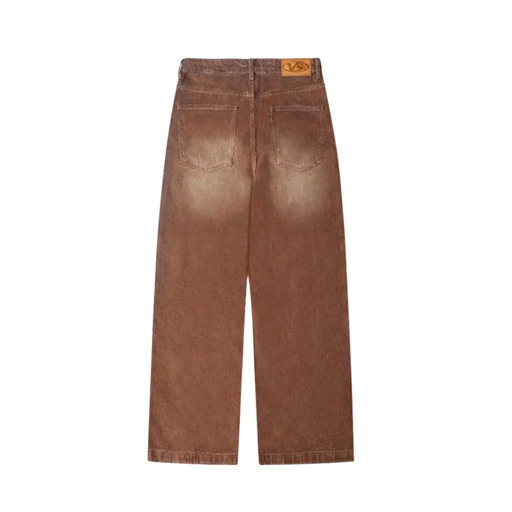 Faded Brown Denims