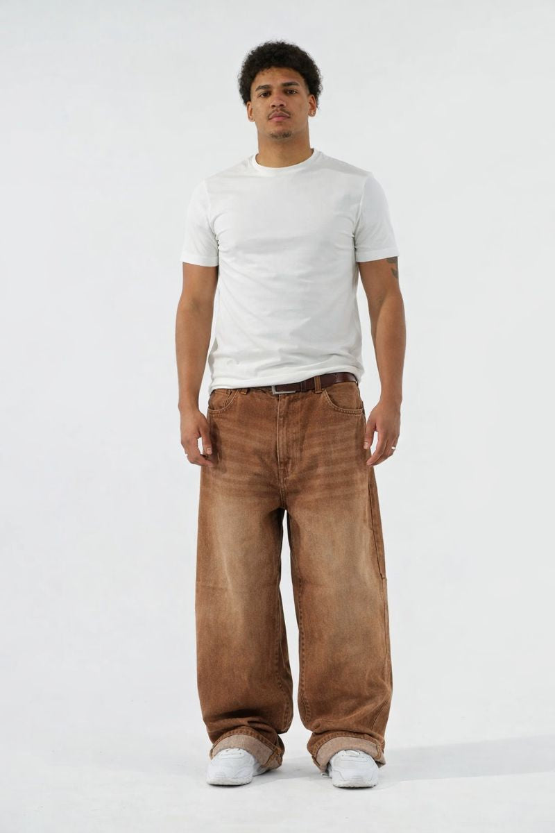 Faded Brown Denims